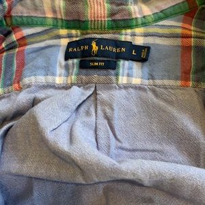 Ralph Lauren Men’s Button Down, Slim Fit Large